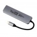 USB-концентратор IQFuture IQ-C5 Type-C USB Hub 5 в 1, USB-C PD, 3 порта USB 3.0, HDMI, кабель Type-C 12 см