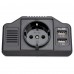 Купить оптом Автомобильный инвертор TopON TOP-PI201 200W 1 розетка, 2 USB, LCD экран, пиковая мощность 400W Черный