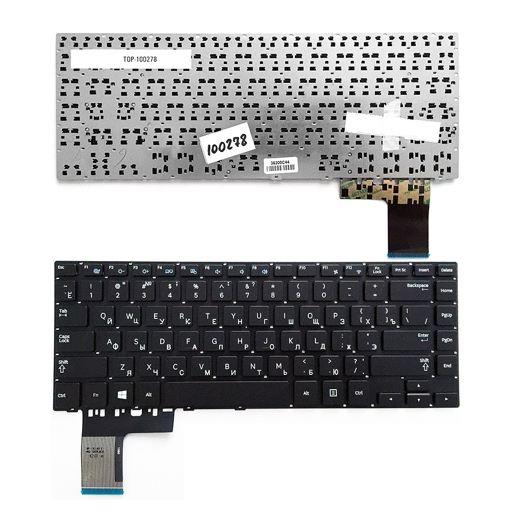 Купить оптом Клавиатура для ноутбука Samsung NP370R4E, NP450R4E Series. Плоский Enter. Черная, без рамки. PN: CNBA5903619.