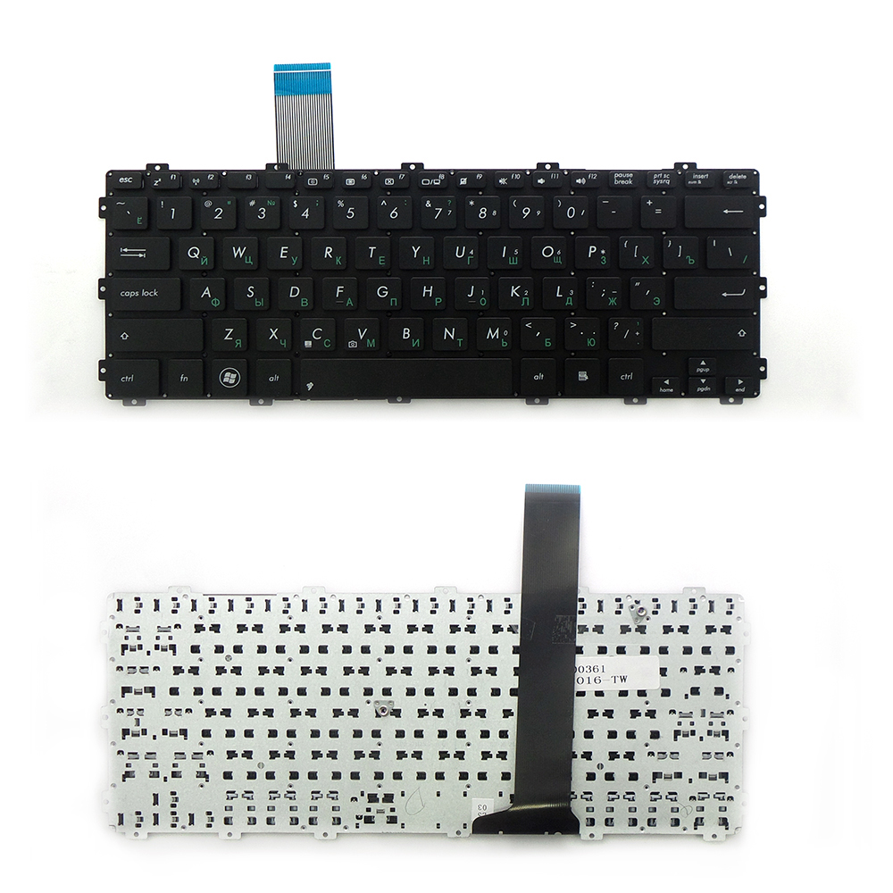 Купить оптом Клавиатура для ноутбука Asus F301, R300, X301, X301A, X301K Series. Плоский Enter. Черная, без рамки. PN: AEXJ6U00010.