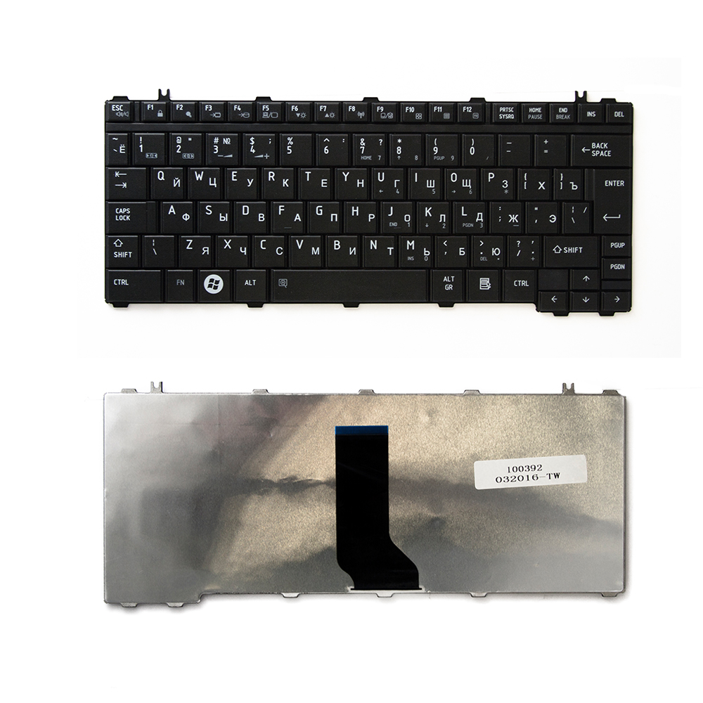 Купить оптом Клавиатура для ноутбука Toshiba Satellite A600, U400, M900 Series. Г-образный Enter. Черная, без рамки. PN: V101462AK1.