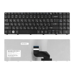 Клавиатура для ноутбука MSI CR640, CX640, A6400 Series. Плоский Enter. Черная, без рамки. PN: 0KN0-XV1US18.
