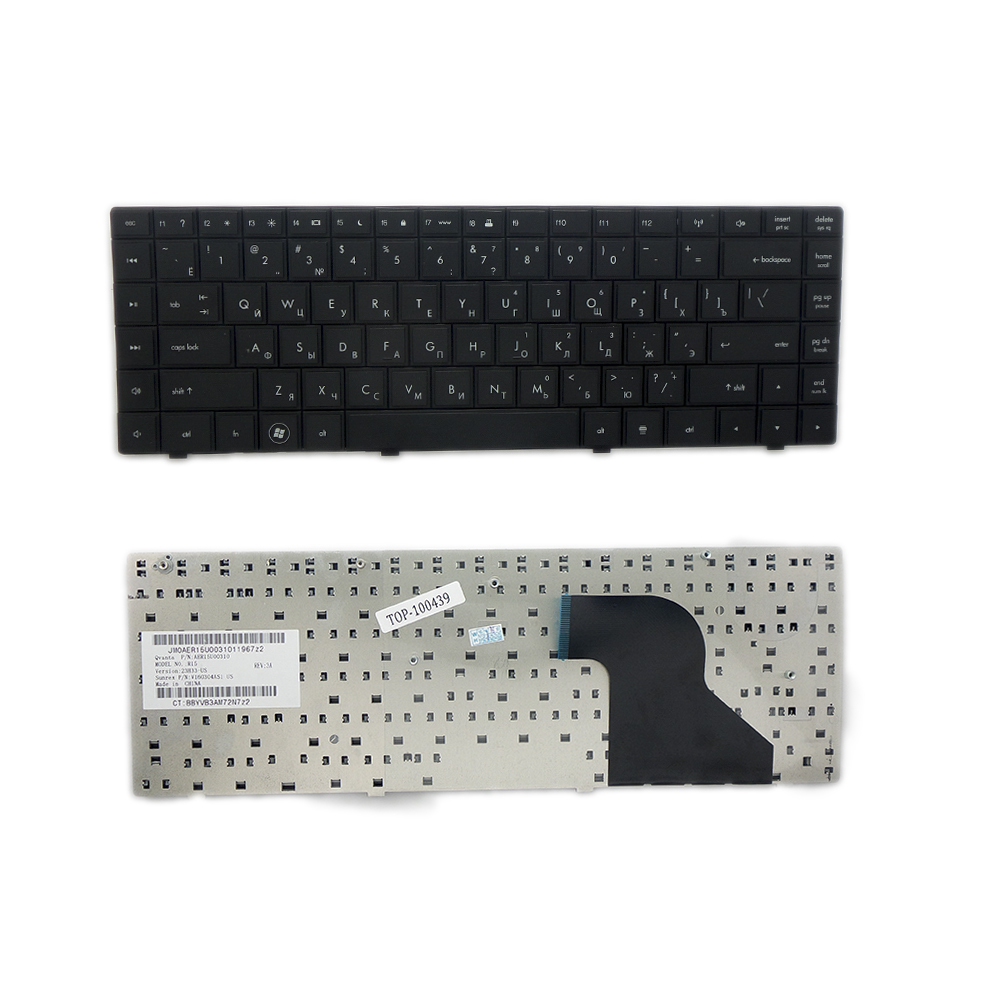 Купить оптом Клавиатура для ноутбука HP Compaq 620, 621, 625, CQ620, CQ621, CQ625 Series. Плоский Enter. Черная, без рамки. PN: V115326AS1.