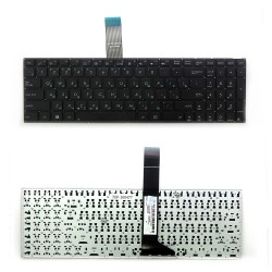 Клавиатура для ноутбука Asus X501, X501A, X501U Series. Плоский Enter. Черная, без рамки. PN: MP-11N63US-5281W.