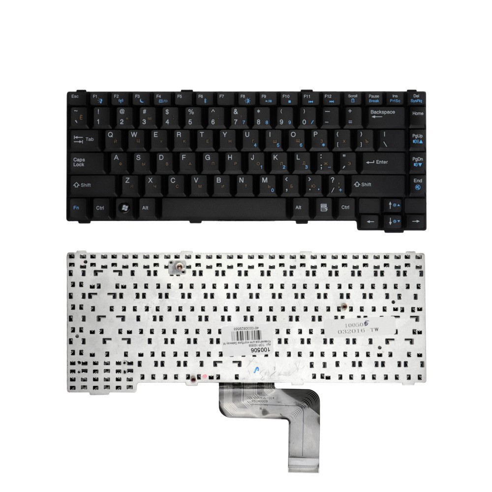 Купить оптом Клавиатура для ноутбука Gateway MX6919, MX6920, MX6930, CX2700, M255. Плоский Enter. Черная, без рамки. PN: V030946BS1.