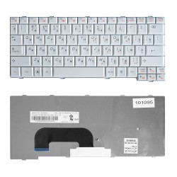 Клавиатура для ноутбука Lenovo IdeaPad S12 Series. Плоский Enter. Белая, без рамки. PN: 25-008393.