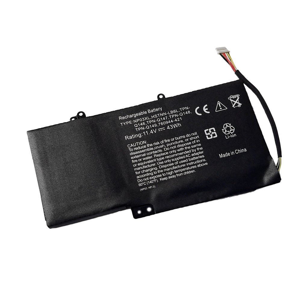 Купить оптом Аккумулятор для ноутбука HP Envy X360 15, Pavilion 13-a000 Series. 11.4V 3720mAh PN: 760944-421, TPN-Q149