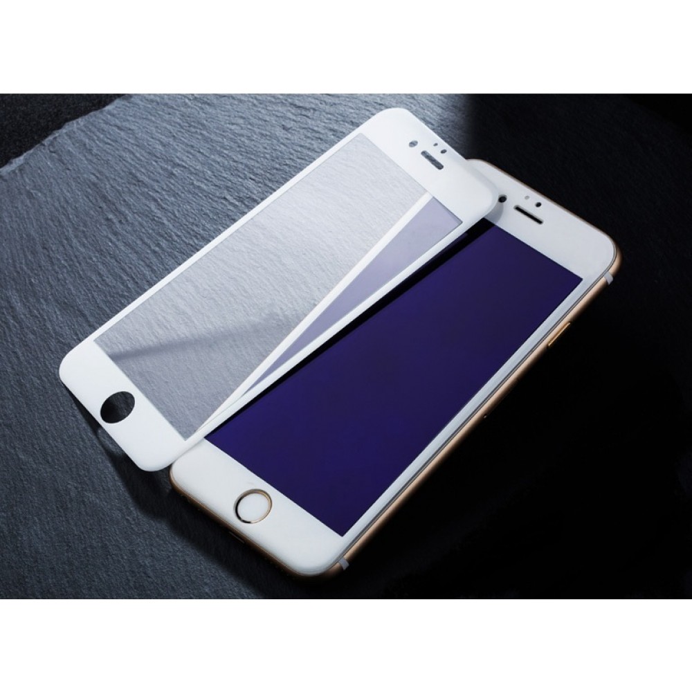 Купить оптом Защитное 3D стекло на экран для Apple iPhone 6 с антибликовым и олеофобным покрытием Цвет белый