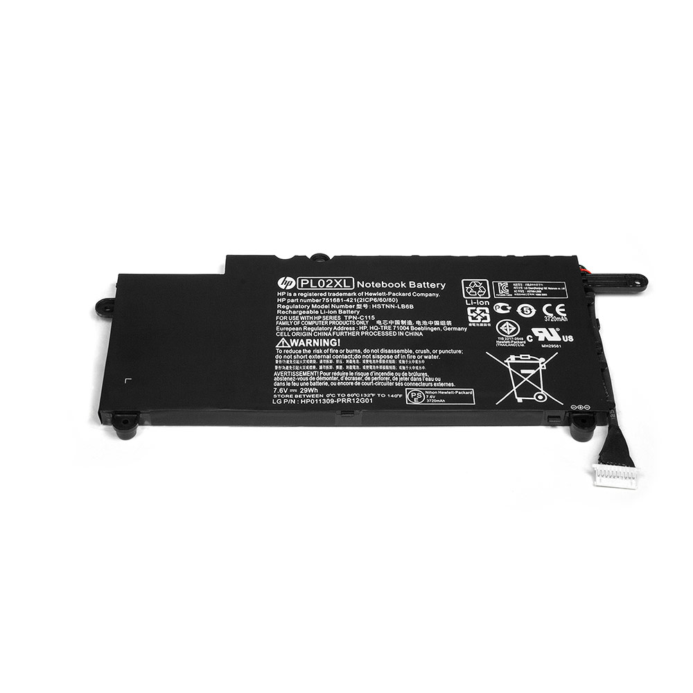 Купить оптом Аккумулятор для ноутбука HP Pavilion 11-n000, X360 Series. 7.6V 3720mAh PN: 751681-421, HSTNN-LB6B, PL02XL