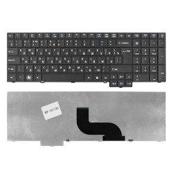 Клавиатура для ноутбука Acer TravelMate 5760, 7750, 6595TG Series. Г-образный Enter. Черная, без рамки. PN: 9Z.N6SSQ.00R.