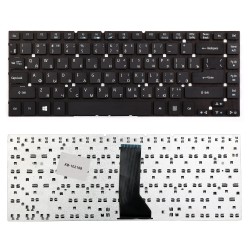 Клавиатура для ноутбука Acer Aspire 3830, 4830T, 4830TG, 4755, 4755G, ES1-421 Series. Плоский Enter. Черная, без рамки. PN: KBI140A292.
