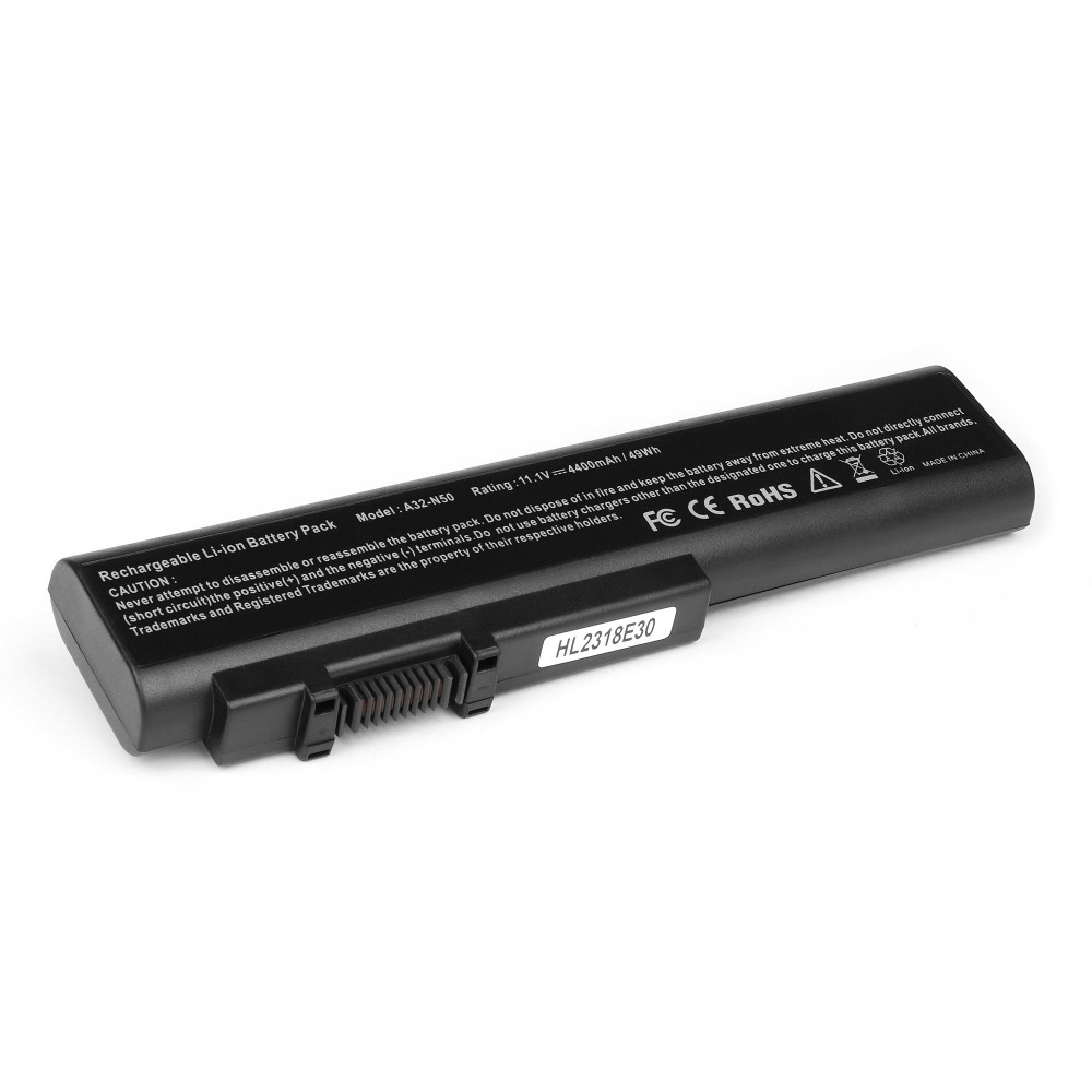 Аккумулятор, батарея для ноутбука Asus N50, N51 Series.11.1V 4400mAh. PN: A32-N50. Гарантия 6 мес.