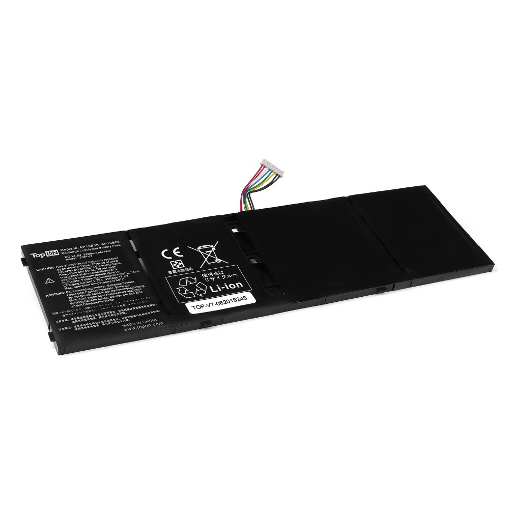 Купить оптом Аккумулятор для ноутбука Acer Aspire V5-552, V7-481, V7-581, R7-571, M5-583 Series. 15V 3560mAh 47Wh. PN: AP13B3K, AP13B8K.