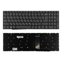 Клавиатура для ноутбука Lenovo IdeaPad 320-15ABR, 320-15AST Series. Плоский Enter. Серая, без рамки. PN: SN20N0459116.