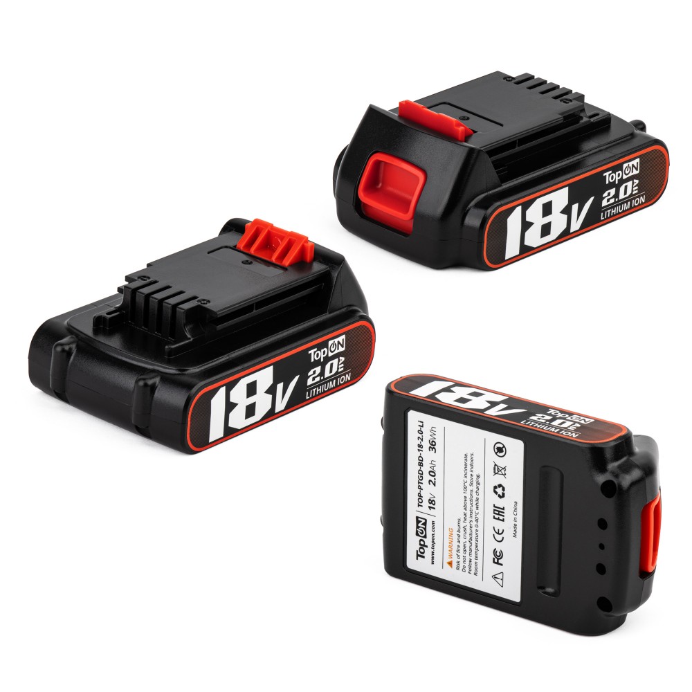 Купить оптом Аккумулятор для Black & Decker 18V 2.0Ah (Li-Ion) PN: BL2018-XJ.