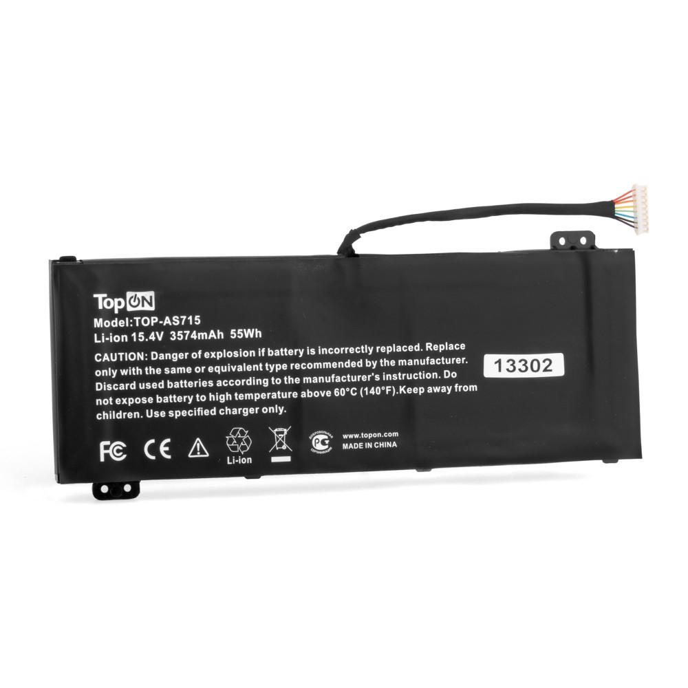 Купить оптом Аккумулятор для ноутбука Acer Nitro 7 AN715-51. 15.4V 3574mAh. PN: AP18E7M