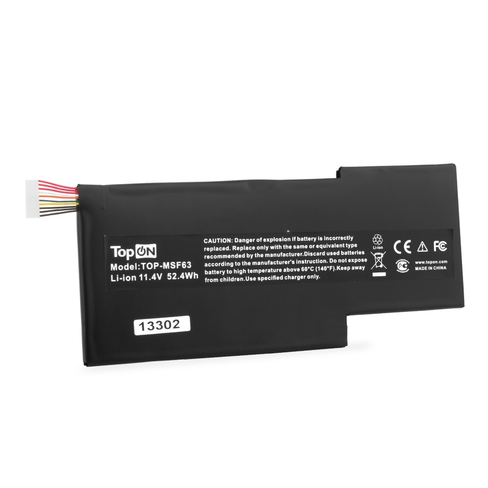 Купить оптом Аккумулятор для ноутбука MSI GF63. 11.4V 4600mAh. PN: BTY-M6K