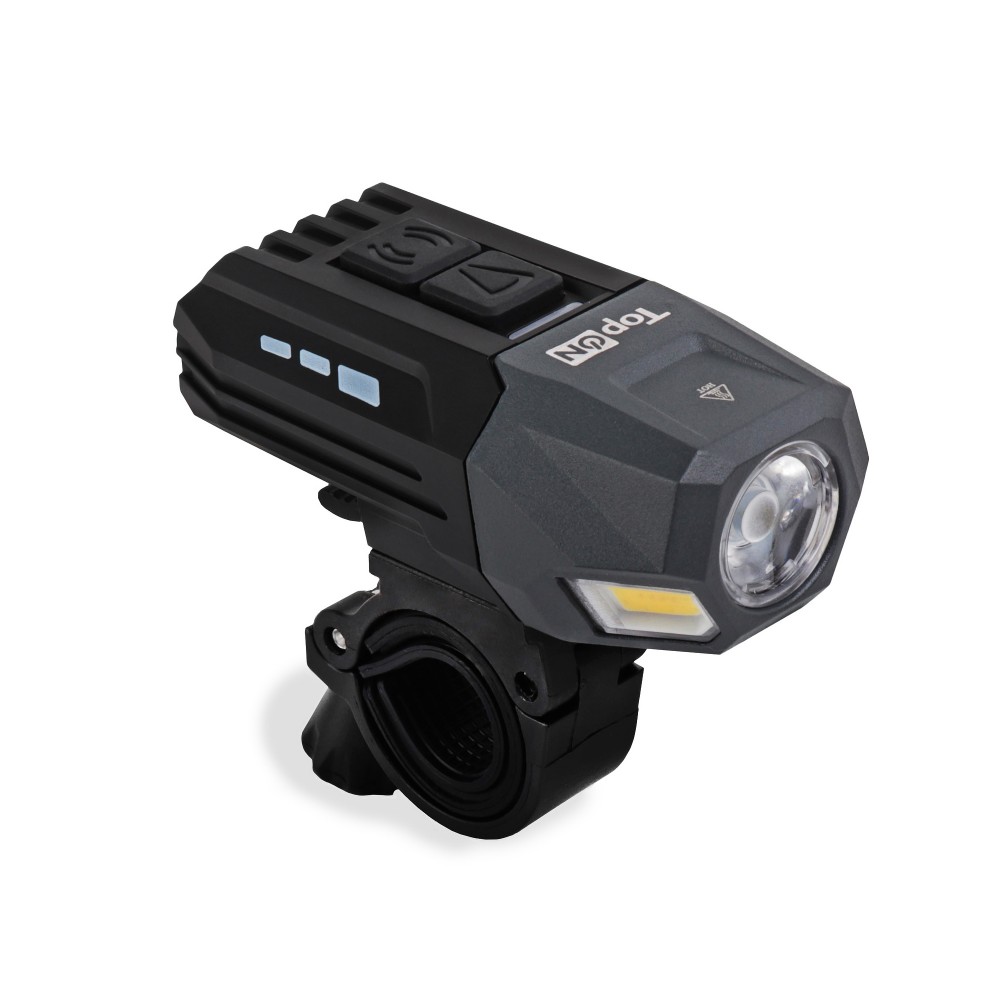 Купить оптом Велосипедный аккумуляторный фонарь TopON TOP-MX08BL LED 10 Вт 800 лм 3.7 B 2 Ач 7.4 Втч, круговой свет 300°, 14 режимов, крепление на руль, IPX4