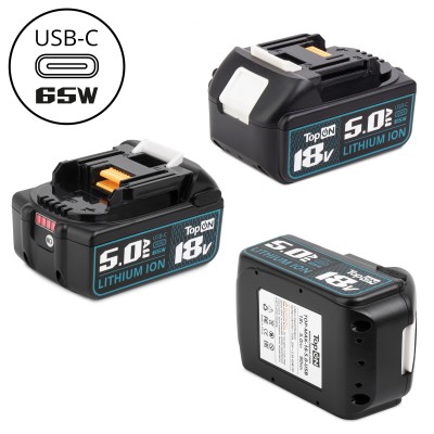Аккумулятор для Makita BL1850B 18V 5.0Ah (Li-ion) с USB портом. PN: 197280-8