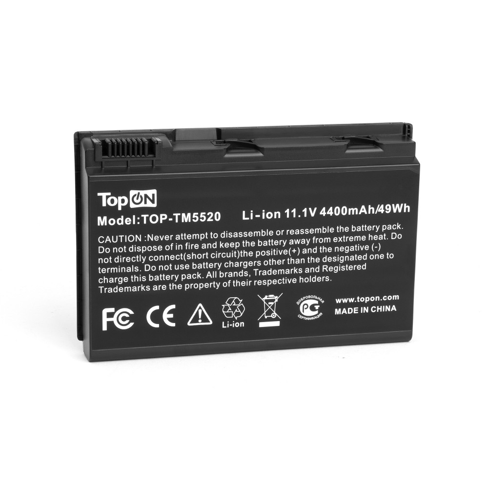 Купить оптом Аккумулятор для ноутбука Acer Extensa 5220, 5620, TravelMate 5530, 5720 Series. 11.1V 4400mAh 49Wh. PN: TM00742, GRAPE34.