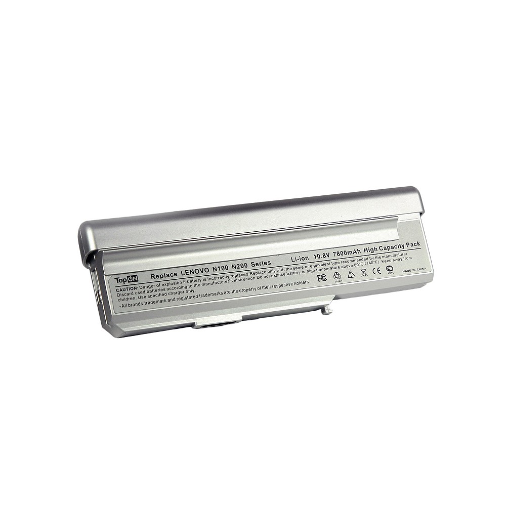 Купить оптом Аккумулятор для ноутбука Lenovo 3000 C200, N100, N200 Series. 10.8V 7800mAh 84Wh, усиленный. PN: 40Y8315, 40Y8317. Серебристый.