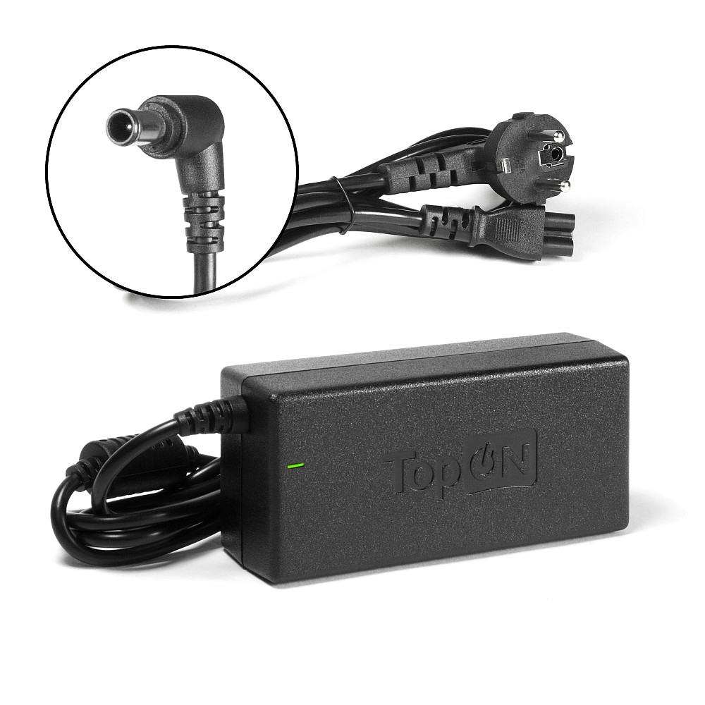 Блок питания TopON TOP-SY05, зарядное устройство для ноутбука Sony Vaio SVE-111, SVF-15N, VPC-W, VPC-Y, VPC-Z Series. PN: ADP-75UB 