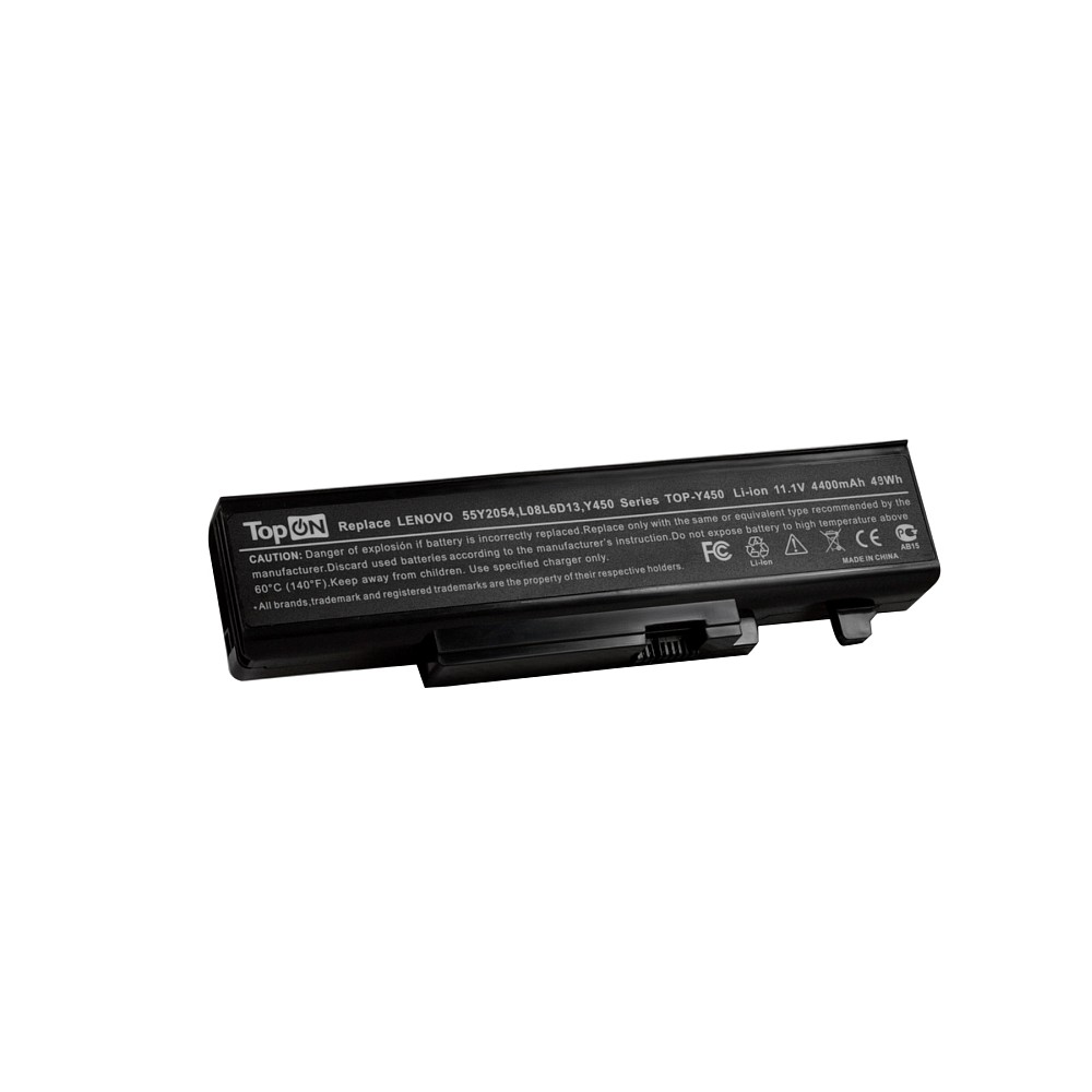 Купить оптом Аккумулятор для ноутбука Lenovo IdeaPad Y450, Y450A, Y450G, Y550, Y550P Series. 11.1V 4400mAh 49Wh. PN: 55Y2054, L08L6D13.