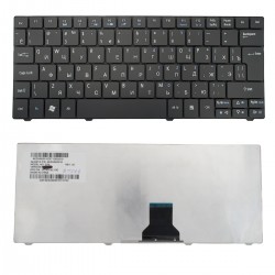 Клавиатура для ноутбука Acer 1810, 1830T, 721, 722, 751 Series. Г-образный Enter. Черная без рамки. PN: NSK-AQ00R.