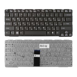 Клавиатура для ноутбука Sony Vaio SVE14A Series. Плоский Enter. Черная, без рамки. PN: 9Z.N6BBF.D0R.