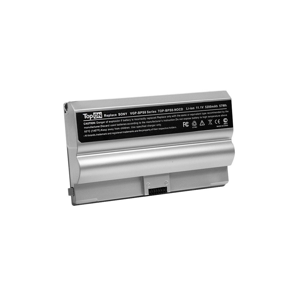 Купить оптом Аккумулятор для ноутбука Sony Vaio VGN-FZ, VGC-LB15 Series. 11.1V 4400mAh 49Wh. PN: VGP-BPL8A, VGP-BPS8. Серебристый.