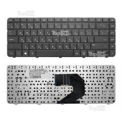 Клавиатура для ноутбука HP 250 G1, 430, 630, 635, 640, 645, 650, 655 Series. Плоский Enter. Черная, без рамки. PN: 653390-251.