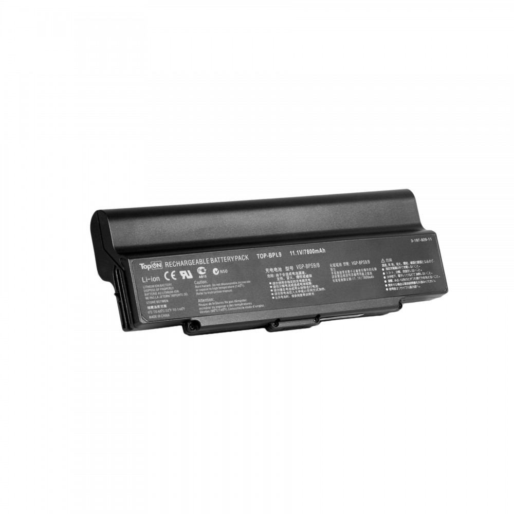 Купить оптом Аккумулятор для ноутбука Sony Vaio VGN-AR, VGN-CR, VGN-NR, VGN-SZ Series. 11.1V 6600mAh 87Wh, усиленный. PN: VGP-BPL9, BPS9.