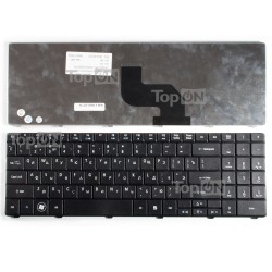 Клавиатура для ноутбука Acer Aspire 5516, 5517, 5332, 5532, 5732 Series. Плоский Enter. Черная, без рамки. PN: MP-08G63SU-698.