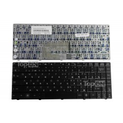 Клавиатура для ноутбука MSI Megabook CR400, CR420, CX420, EX400, EX460 Series. Плоский Enter. Черная, без рамки. PN: V103522AK1.