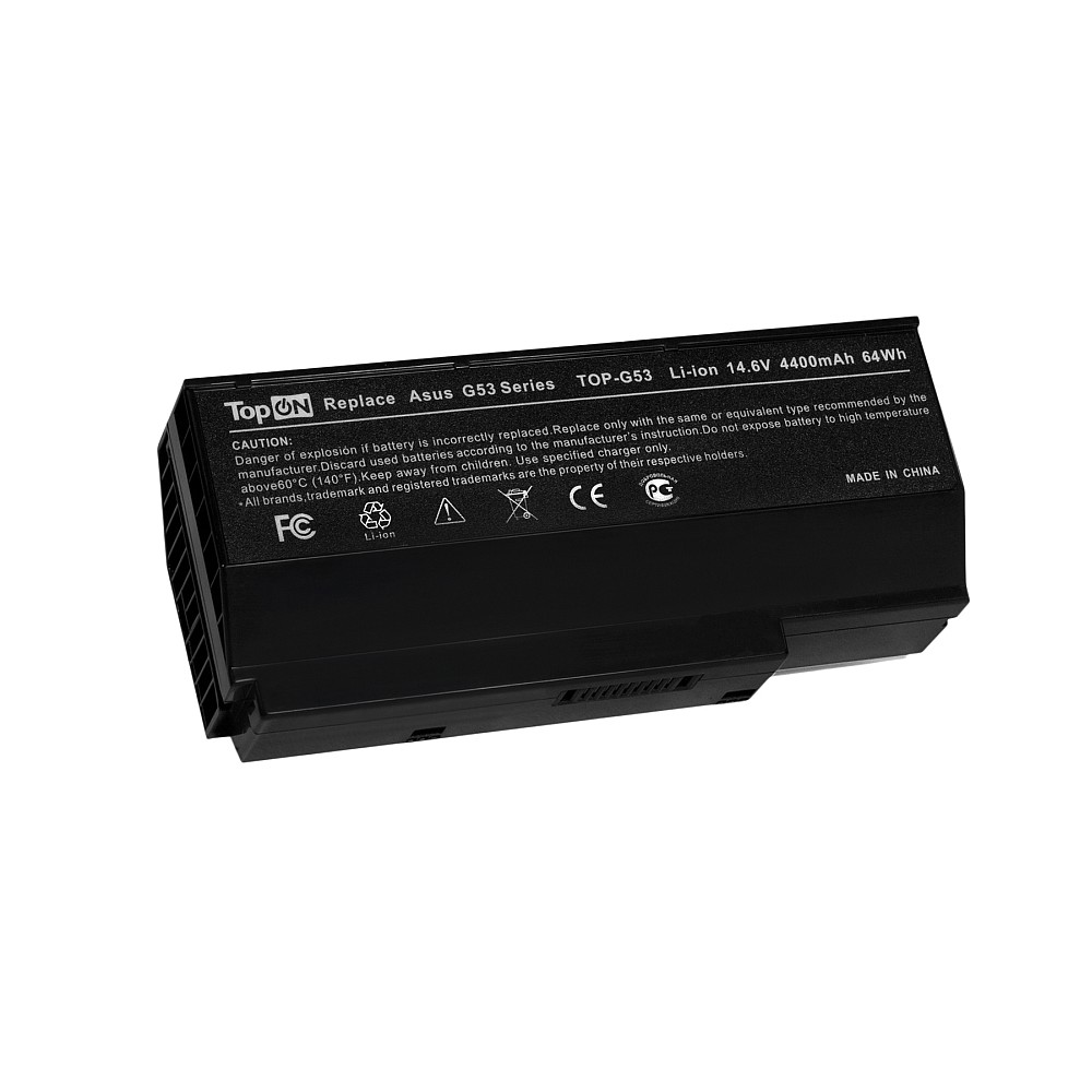 Купить оптом Аккумулятор для ноутбука Asus G53, G73, VX7 Series. 14.6V 4400mAh 64Wh. PN: A42-G73, 90-NY81B1000Y.