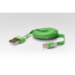 Кабель цветной Lightning для подключения к USB Apple iPhone X, iPhone 8 Plus, iPhone 7 Plus, iPhone 6 Plus, iPad, iPod. MD818ZM/A, MD819ZM/A. Зеленый.