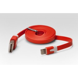 Кабель цветной Lightning для подключения к USB Apple iPhone X, iPhone 8 Plus, iPhone 7 Plus, iPhone 6 Plus, iPad, iPod. MD818ZM/A, MD819ZM/A. Красный.