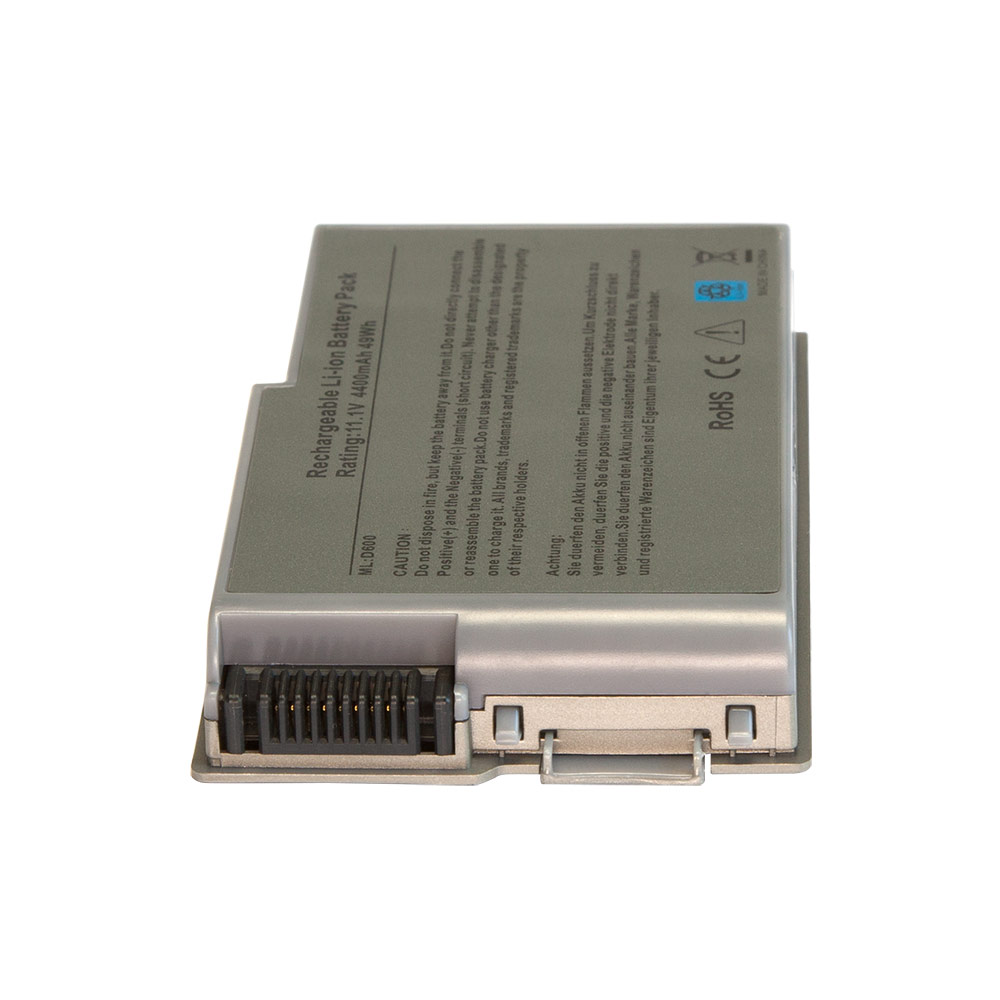 Аккумулятор, батарея для ноутбука Dell Inspiron 500m, 510m, Latitude D500, D505, D510, D520, D600, D610, Precision M20 Series. 11.1V 4400mAh. PN: M9014, 0X217. Серебряный. Гарантия 6 мес.