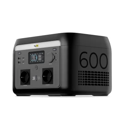 Портативная электростанция TopON TOP-H600 512Wh LFP 600 Вт, 2 розетки 220 В, 2 DC и авторозетка 12.6 В, 2 Type-C 100 Вт, 2 USB, EPS, Wi-Fi Bluetooth